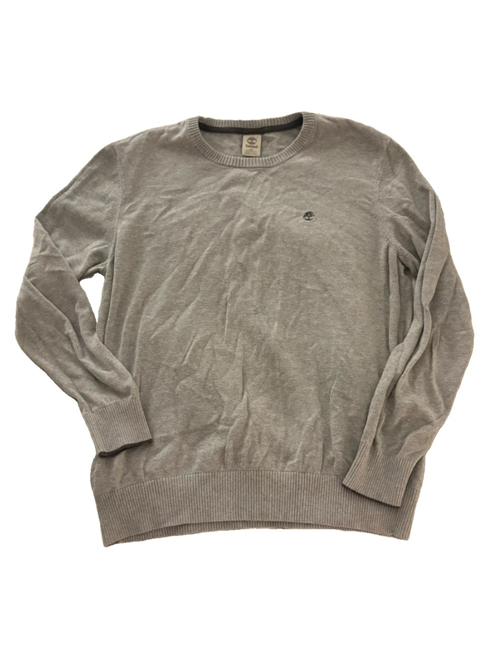 Timberland Men's Light Gray Crewneck Sweater